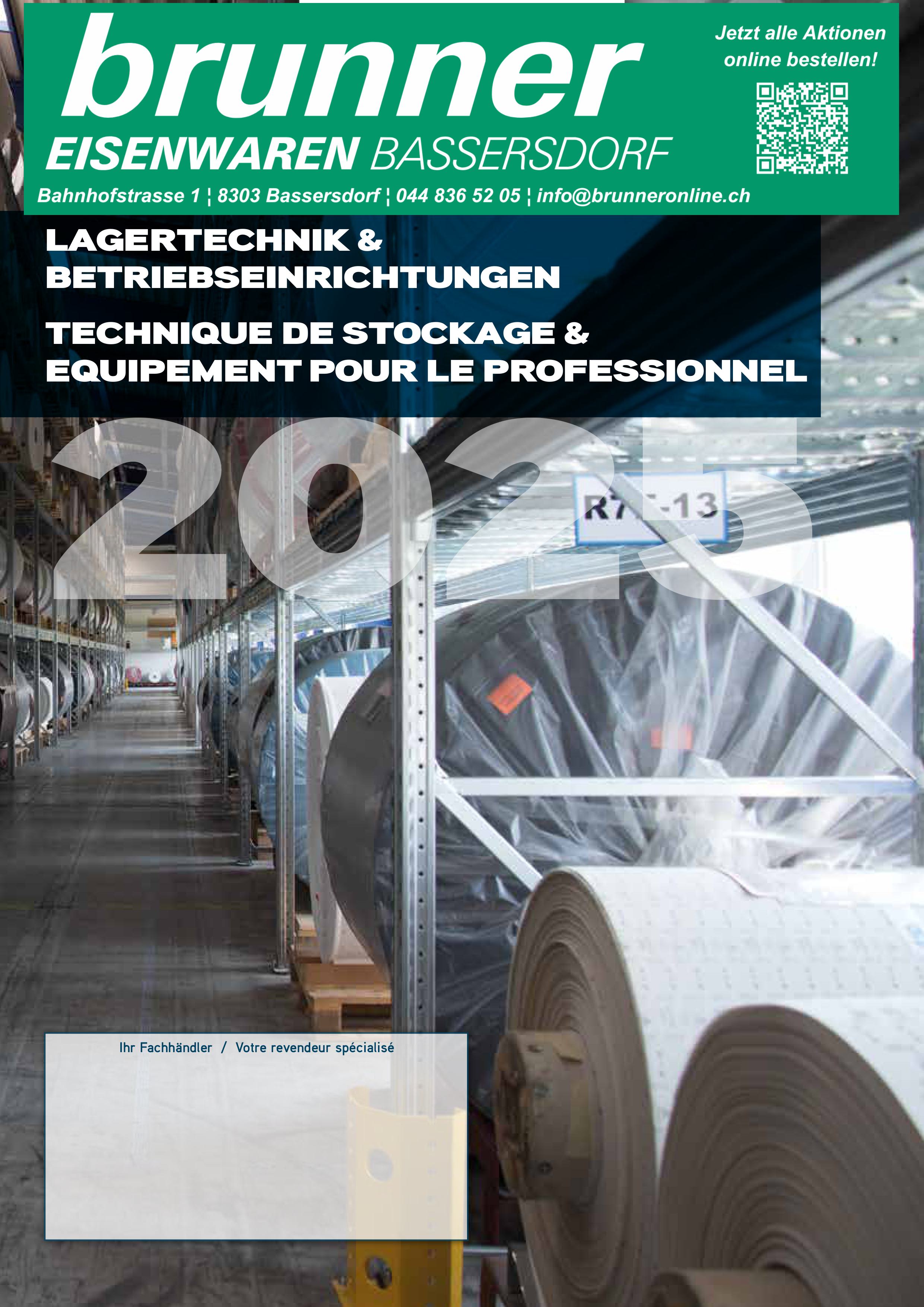 Betriebseinrichtungen und Lagergestelle