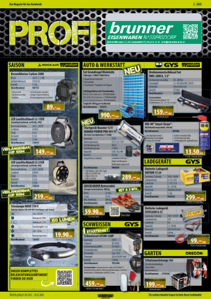 Betriebseinrichtungen und Lagergestelle